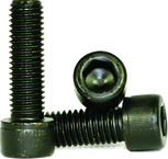 M12 - 1.75 x 55mm - Black Finish Heat Treated Alloy Steel - Cap Screws - Socket Head - Caliber Tooling