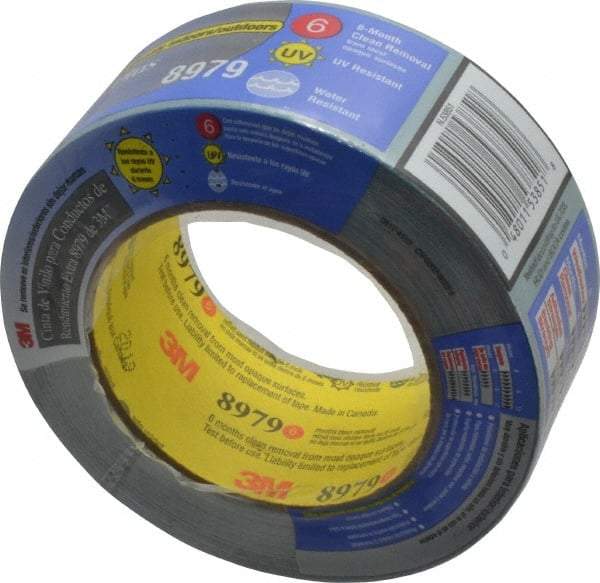 3M - 2" x 25 Yds Blue Duct Tape - 12.1 mil, Rubber Adhesive, Polyethylene Film Backing, 36 Lb/ln Tensile Strength, 200°F Max, Series 8979 - Caliber Tooling