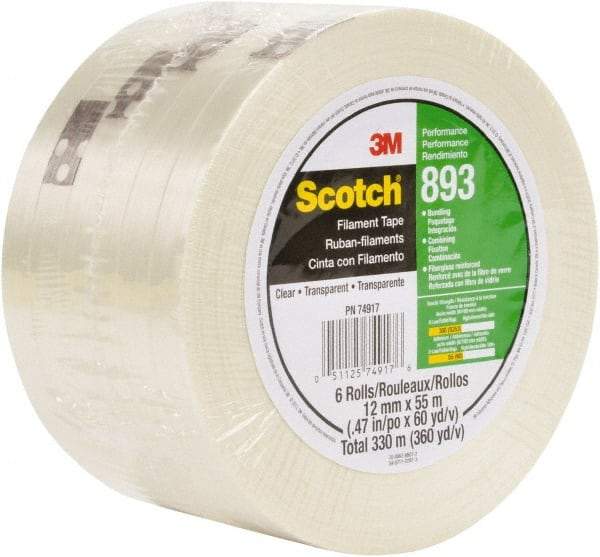 3M - Filament & Strapping Tape Type: Filament Tape Color: Clear - Caliber Tooling