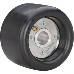 Dynabrade - 5" Wheel OD, 3-1/2" Wheel Width, 3,500 RPM, Aluminum, Pneumatic Wheel with Hub - 15-1/2" Long x 3-1/2" Wide, 1/2" Wheel Arbor Hole - Caliber Tooling