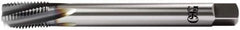 OSG - M16x2.00 Metric Coarse 4 Flute 6H Plug Spiral Flute Tap - Vanadium High Speed Steel, TiCN Finish, 110mm OAL, Left Hand Flute, Right Hand Thread, D7, Series 13118 - Caliber Tooling