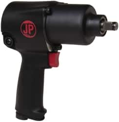 PRO-SOURCE - 1/2" Drive, 8,000 RPM, 600 Ft/Lb Torque Impact Wrench - Pistol Grip Handle, 1,200 IPM, 4.2 CFM, 90 psi, 1/4" NPT Inlet - Caliber Tooling