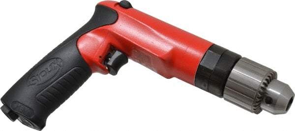 Sioux Tools - 1/2" Reversible Keyed Chuck - Pistol Grip Handle, 2,000 RPM, 14.16 LPS, 30 CFM, 1 hp - Caliber Tooling