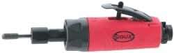 Sioux Tools - 1/4" Collet, Straight Handle, Straight Air Die Grinder - 23,000 RPM, Rear Exhaust, 23 CFM, 0.5 hp, 6.21 bar, 1/4 NPT - Caliber Tooling