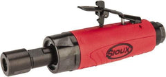 Sioux Tools - 1/4" Collet, Straight Handle, Angle Air Die Grinder - 25,000 RPM, Rear Exhaust, 11 CFM, 0.3 hp, 6.21 bar, 1/4 NPT - Caliber Tooling