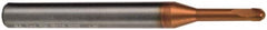 M.A. Ford - 1mm Diam, 0.8mm LOC, 2 Flute Solid Carbide Ball End Mill - ALtima 52 Finish, Single End, 63mm OAL, 4mm Shank Diam, Spiral Flute - Caliber Tooling