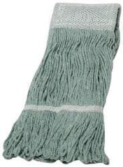 Ability One - 5" Green Head Band, Medium Rayon Loop End Mop Pad - Quick Change Connection - Caliber Tooling