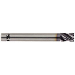 OSG - 1" Diam 4 Flute Solid Carbide 0.02" Chamfer Width Corner Chamfer End Mill - Caliber Tooling