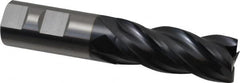 OSG - 1", 2-1/2" LOC, 1" Shank Diam, 5" OAL, 4 Flute, Solid Carbide Square End Mill - Single End, TiAlN Finish, Spiral Flute, 35° Helix, Centercutting, Right Hand Cut, Right Hand Flute, Series VG441 - Caliber Tooling