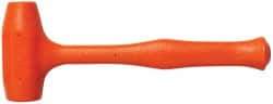 Proto - 15 oz Head 1-1/2" Face Diam Urethane Dead Blow Hammer - 9-1/2" OAL, Urethane Handle - Caliber Tooling