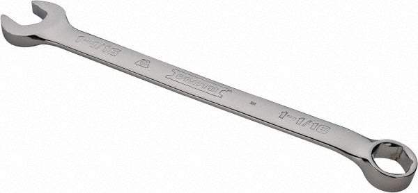 Proto - 1-1/16" 6 Point Combination Wrench - 15° Offset Angle, 14-7/8" OAL, Steel, Chrome Finish - Caliber Tooling