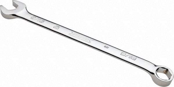 Proto - 9/16" 6 Point Combination Wrench - 15° Offset Angle, 8-5/8" OAL, Steel, Chrome Finish - Caliber Tooling