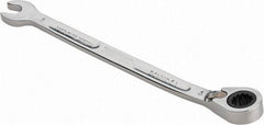 Proto - 6mm 12 Point Combination Wrench - 15° Head Angle, 4-59/64" OAL, Steel, Chrome Finish - Caliber Tooling