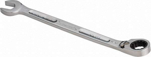 Proto - 11/16" 12 Point Combination Wrench - 15° Head Angle, 10-17/64" OAL, Steel, Chrome Finish - Caliber Tooling