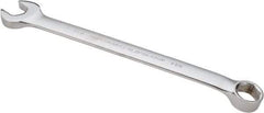 Proto - 1-1/8" 6 Point Combination Wrench - 15° Offset Angle, 15-7/8" OAL, Steel, Satin Finish - Caliber Tooling