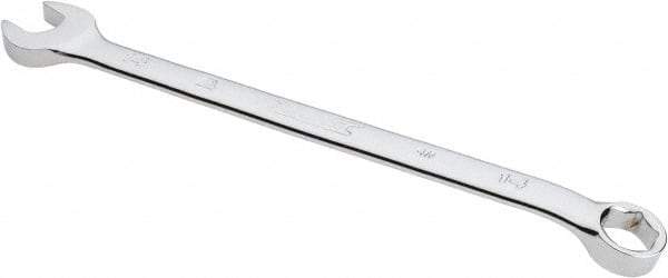 Proto - 14mm 6 Point Combination Wrench - 15° Offset Angle, 8-5/8" OAL, Steel, Chrome Finish - Caliber Tooling