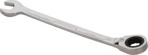 Proto - 1-1/8" 12 Point Combination Wrench - 15° Head Angle, 15-7/8" OAL, Steel, Chrome Finish - Caliber Tooling