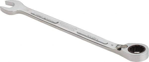 Proto - 11mm 12 Point Combination Wrench - 15° Head Angle, 6-29/64" OAL, Steel, Chrome Finish - Caliber Tooling