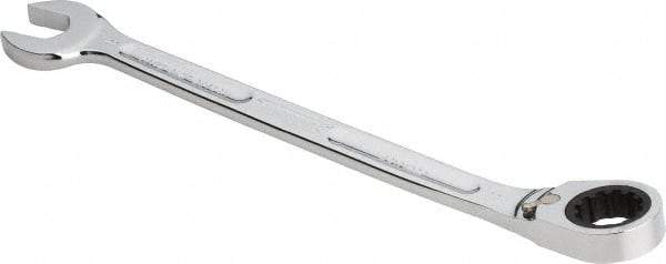 Proto - 22mm 12 Point Combination Wrench - 15° Head Angle, 12-35/64" OAL, Steel, Chrome Finish - Caliber Tooling