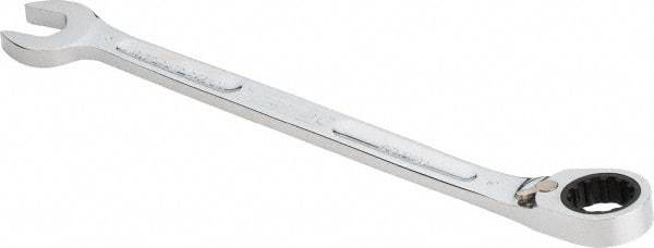 Proto - 19mm 12 Point Combination Wrench - 15° Head Angle, 11-15/32" OAL, Steel, Chrome Finish - Caliber Tooling