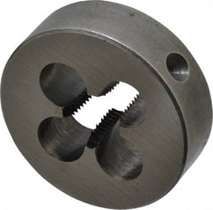 Cle-Line - 1/4-18 NPT Thread, Adjustable Round Pipe Die - 2" Outside Diam, Carbon Steel, Right Hand Thread - Exact Industrial Supply