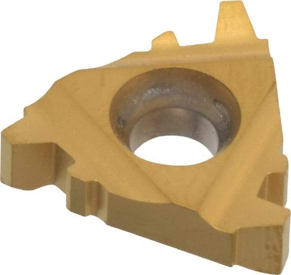 Hertel - 16IR Internal Right Hand 8 Acme Laydown Threading Insert - Grade HG330TR, TiC/TiN Coated Carbide - Caliber Tooling