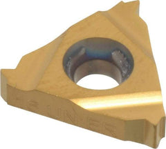 Hertel - 16ER External Right Hand 16 UN Laydown Threading Insert - Grade HG330TR, TiC/TiN Coated Carbide - Caliber Tooling