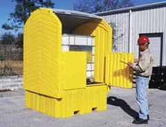 UltraTech - IBC Storage Lockers Type: Tote Sump w/Hard Top & Drain Number of Totes: 1 - Caliber Tooling