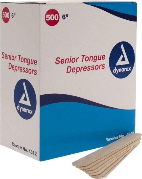 Medique - Tongue Depressor - 6 Inches Long x 3/4 Inches Wide - Caliber Tooling