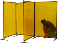 6' x 8' Yellow Transparent Vinyl Screen - Caliber Tooling