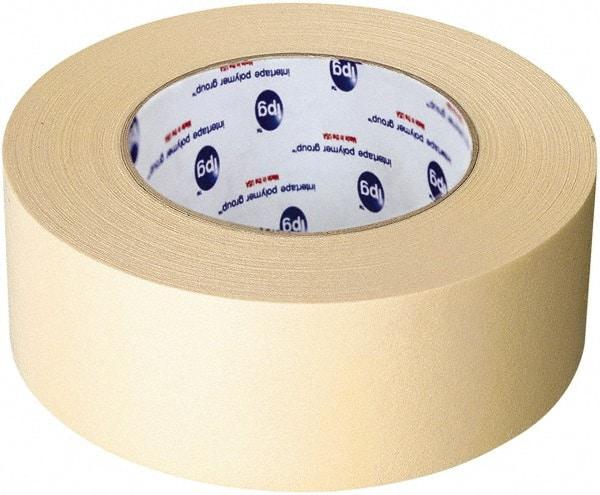 Intertape - 2" Wide x 60 Yd Long Tan Paper Masking Tape - Series 519, 6 mil Thick, 23 In/Lb Tensile Strength - Caliber Tooling