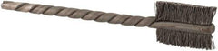 Osborn - 3/8" Diam Flat Steel Tube Brush - 0.005" Filament Diam, 9/16" Brush Length, 2-1/8" OAL, 3/32" Diam Shank - Caliber Tooling