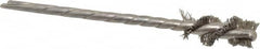 Osborn - 3/8" Diam Helical Stainless Steel Tube Brush - 0.008" Filament Diam, 1" Brush Length, 3-1/2" OAL, 1/8" Diam Shank - Caliber Tooling