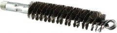 Osborn - 1" Diam Helical Steel Tube Brush - Double Spiral, 0.01" Filament Diam, 4-1/2" Brush Length - Caliber Tooling