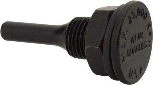 Osborn - 1/4" Arbor Hole to 1/4" Shank Diam Drive Arbor - For Small Diam Wheel Brushes - Caliber Tooling