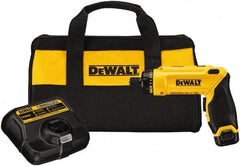 DeWALT - 8 Volts, Lithium-Ion Battery, Swivel Handle Cordless Screwdriver - 430 RPM, 23 Inch/Lbs. Torque - Caliber Tooling