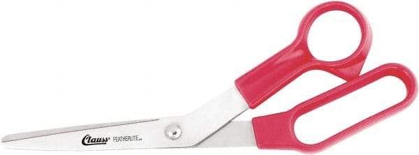 Clauss - 5" LOC, 8-1/2" OAL Stainless Steel Bent Shears - Plastic Offset Handle, For Paper, Fabric - Caliber Tooling