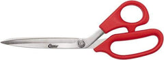 Clauss - 6" LOC, 9-1/4" OAL Stainless Steel Bent Shears - Plastic Offset Handle, For Paper, Fabric - Caliber Tooling