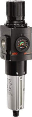 ARO/Ingersoll-Rand - 1" NPT Port Heavy Duty 1 Piece Filter/Regulator FRL Unit - Metal Bowl, 250 SCFM, 250 Max psi, 14.689" High x 4.091" Long, Automatic Drain - Caliber Tooling