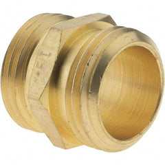 Value Collection - 3/4 Garden Hose Adapter - Brass, Male Hose to Male Hose Connector - Caliber Tooling