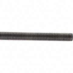 Value Collection - M14x2 1m Long, Steel Metric Threaded Rod - Zinc-Plated Finish - Caliber Tooling