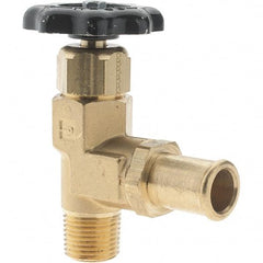 Parker - Hose I.D. x MNPTF End Connection Brass Truck Valve - 3.73" OAL - Caliber Tooling