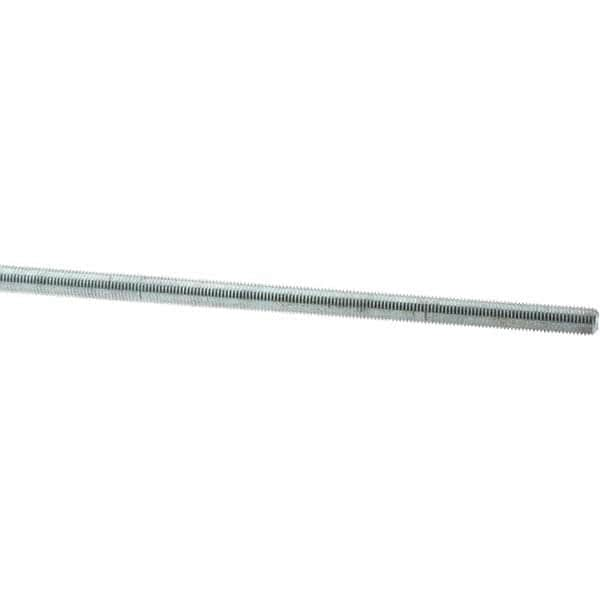 Value Collection - M10x1.25 1m Long, Steel Metric Threaded Rod - Zinc-Plated Finish - Caliber Tooling