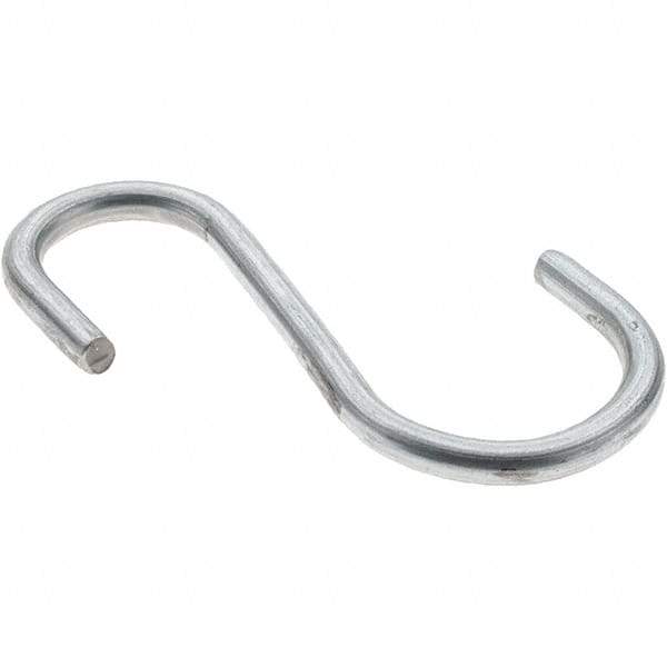 Value Collection - Trade Size 98, Carbon Steel Bright Zinc S-Hook - 0.187" Wire, 2-11/16" OAL - Caliber Tooling