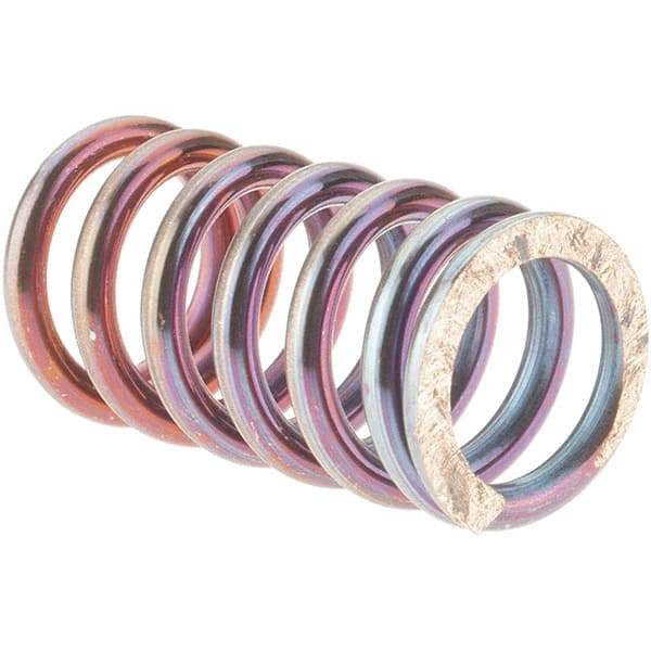 Value Collection - 1/2" OD, 0.072" Wire, Compression Spring - 52 Lb Spring Rating, Spring Steel - Caliber Tooling