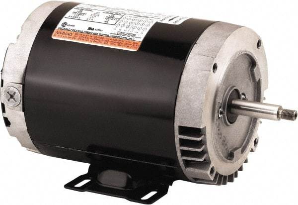 US Motors - 3/4 hp, ODP Enclosure, No Thermal Protection, 3,530 RPM, 208-230/460 Volt, 60 Hz, Three Phase Standard Efficient Motor - Size 143 Frame, Rigid Mount, 1 Speed, Ball Bearings, 2.7-2.8/1.4 Full Load Amps, F Class Insulation, CCW Lead End - Caliber Tooling