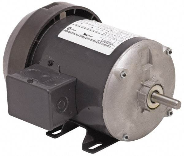 US Motors - 1/3 hp, ODP Enclosure, Auto Thermal Protection, 1,425 RPM, 110/220 Volt, 50 Hz, Industrial Electric AC/DC Motor - Size 48 Frame, Rigid Mount, 1 Speed, Ball Bearings, 7.1/3.6 Full Load Amps, B Class Insulation, Reversible - Caliber Tooling