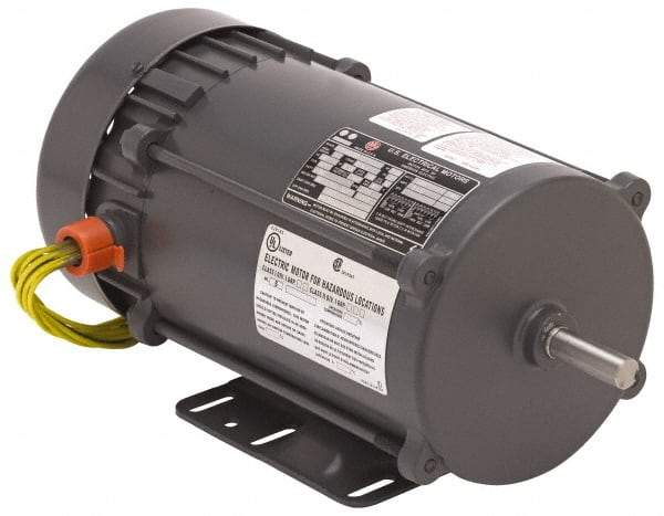 US Motors - 3/4 hp, TEFC Enclosure, Auto Thermal Protection, 3,450 RPM, 115/230 Volt, 60 Hz, Industrial Electric AC/DC Motor - Size 56 Frame, Rigid Mount, 1 Speed, Ball Bearings, 9.8/4.9 Full Load Amps, B Class Insulation, Reversible - Caliber Tooling