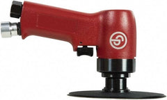 Chicago Pneumatic - 3 to 5" Disc, 12,000 RPM, Pneumatic Handheld Disc Sander - 22 CFM, 1/4" Inlet, 0.5 hp, 90 psi - Caliber Tooling