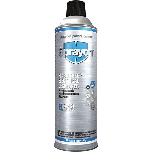 Sprayon - 16 Ounce Aerosol Electrical Grade Cleaner/Degreaser - Nonflammable, Plastic Safe - Caliber Tooling